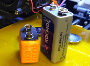 Адаптер батареи CR2032 x 3  в  6F22 ("Крона").