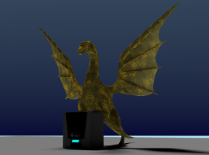 Дракон с 3D принтером