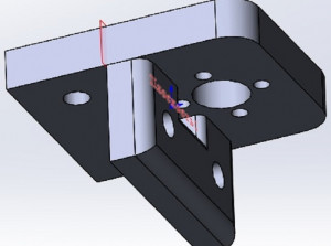 3D-модель «Anet A2 (Tarantula) держатель мотора оси Z с вентилятором и мотором подачи прутка. Верх+низ