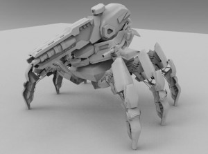 3D - Модель робота - паука