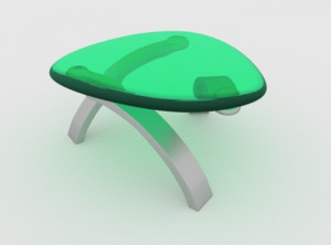Allure Pie Shaped Cocktail Table