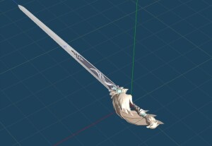Favonius Sword Genshin Impact Game 3D Model