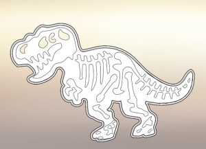 Форма для печенья - штамп Тиранозавр 10 см