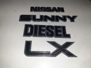 Эмблемы Nissan Sunny N13 Diesel LX