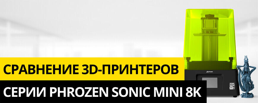 Phrozen Sonic Mini 8K и Sonic Mini 8K S: обзор, сравнение, примеры печати