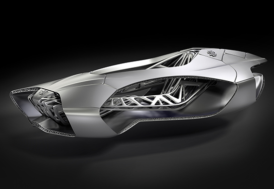 Футуристический 3D-печатный автомобиль EDAG Genesis на Женевском автосалоне 2014