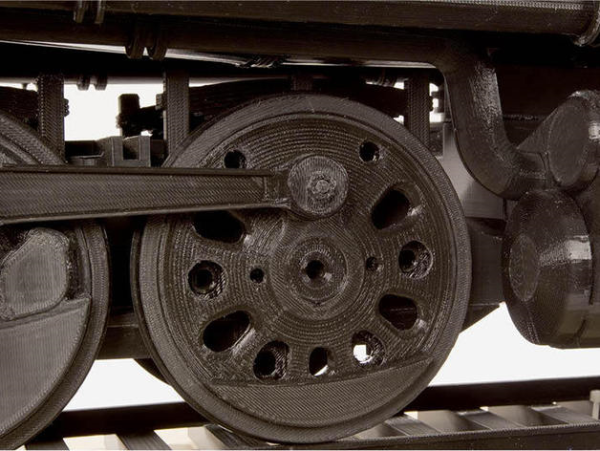 Большой 3D-печатный локомотив 4-8-8-4 Big Boy был создан за 1000 часов