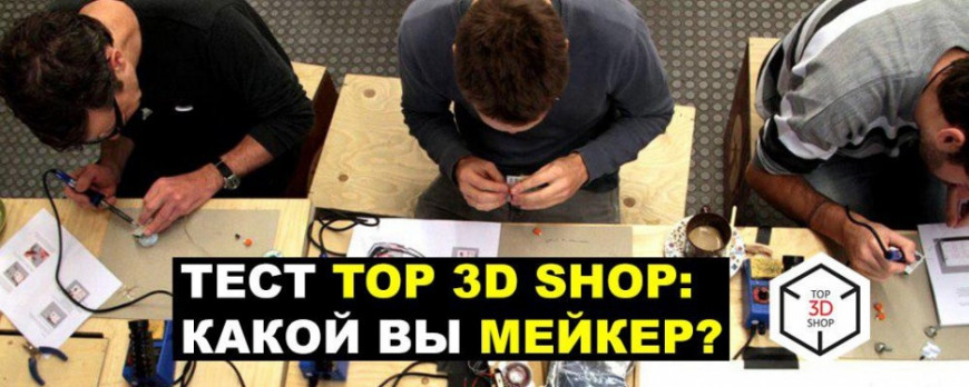 Тест Top 3D Shop: Какой вы мейкер?