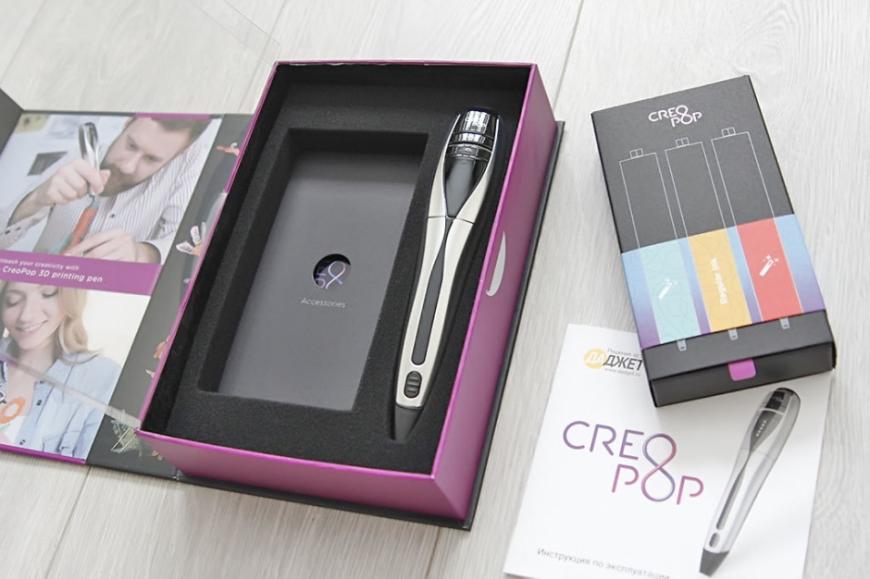 3D-ручка CreoPop, рисующая светоотверждаемыми чернилами