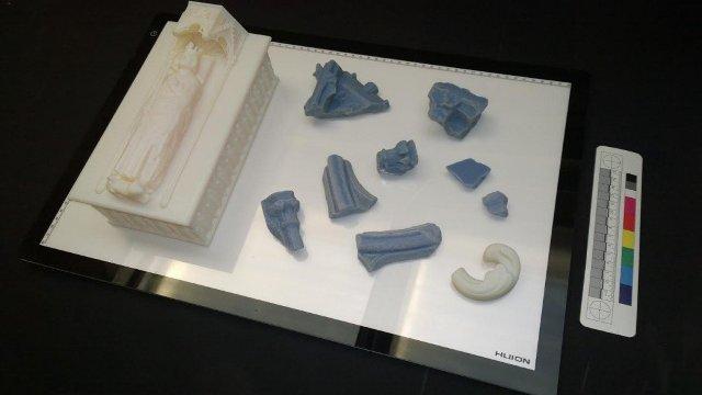 Мраморную гробницу шотландского короля Роберта Брюса удалось восстановить посредством 3D печати