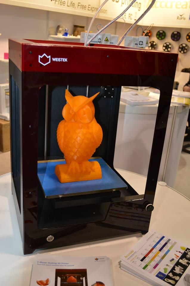 Компания Weistek привезла 3D-принтер E-Master на CES 2015