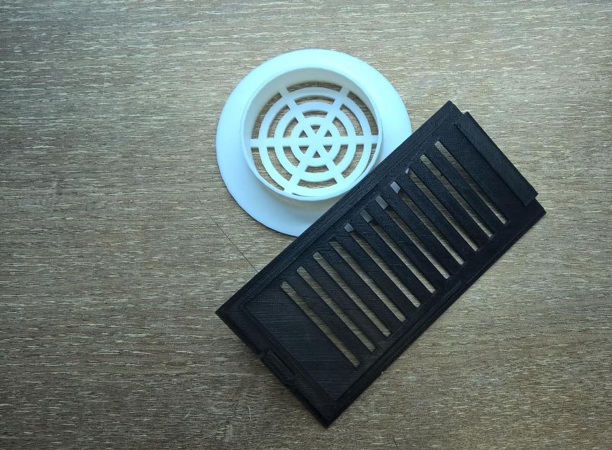 3DELO - 3D печать решетки для вентиляции биотуалета 'Separett Villa'