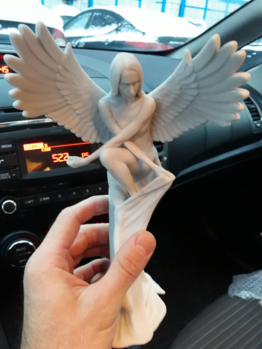 3D-моделирование любимой девушки в образе ангела.