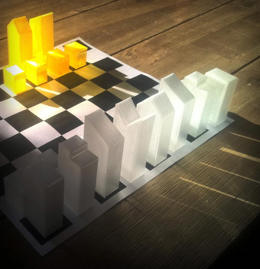 Ультракомпактный набор шахматных фигур