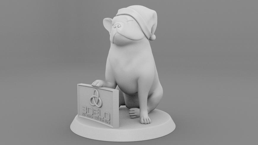 Помоги 3D печать год собаки нам встречать!