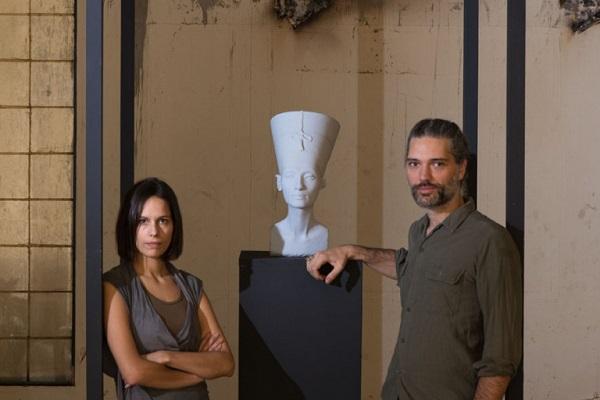 Изготовленная с помощью 3D-печати реплика бюста Нефертити демонстрируется в Москве
