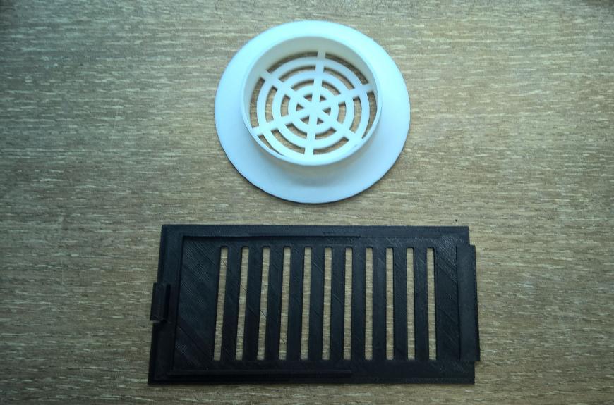 3DELO - 3D печать решетки для вентиляции биотуалета 'Separett Villa'