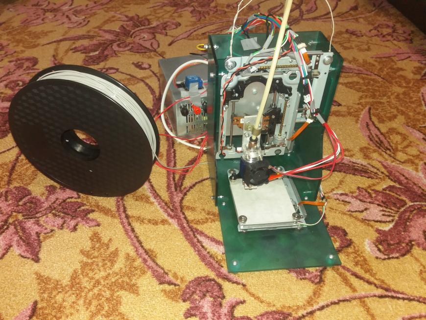 3D принтер на СD/DVD-ROM и arduino Uno