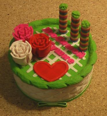 Торт-шкатулка ко дню рождения