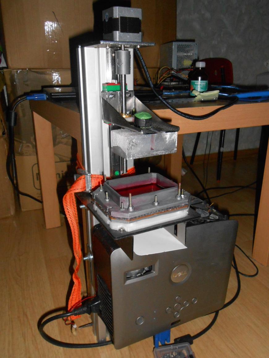 Самодельный DLP принтер в условиях кризиса,дешевле 10тр