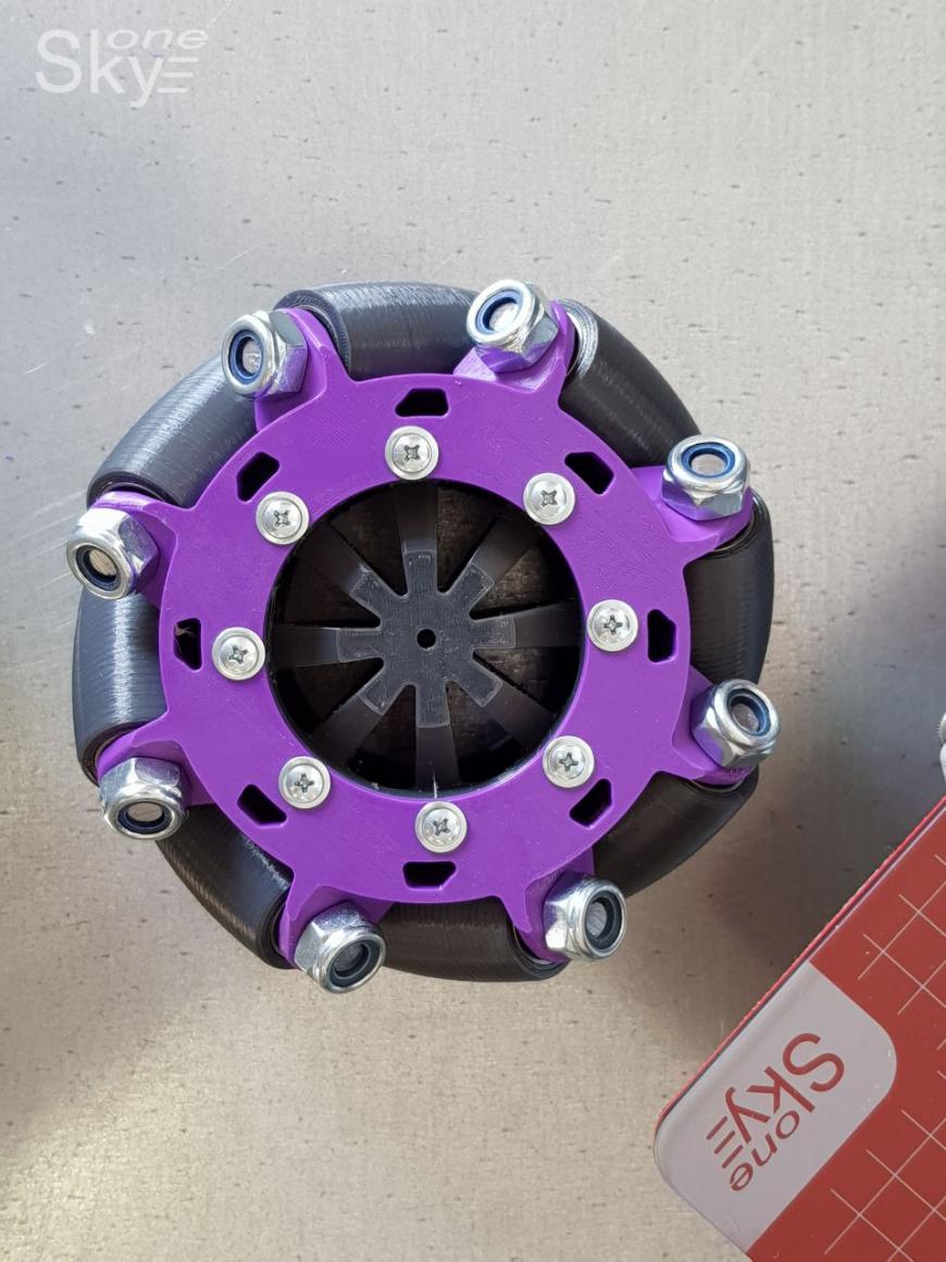 Всенаправленное колесо, напечатанное на 3D принтере SkyOne