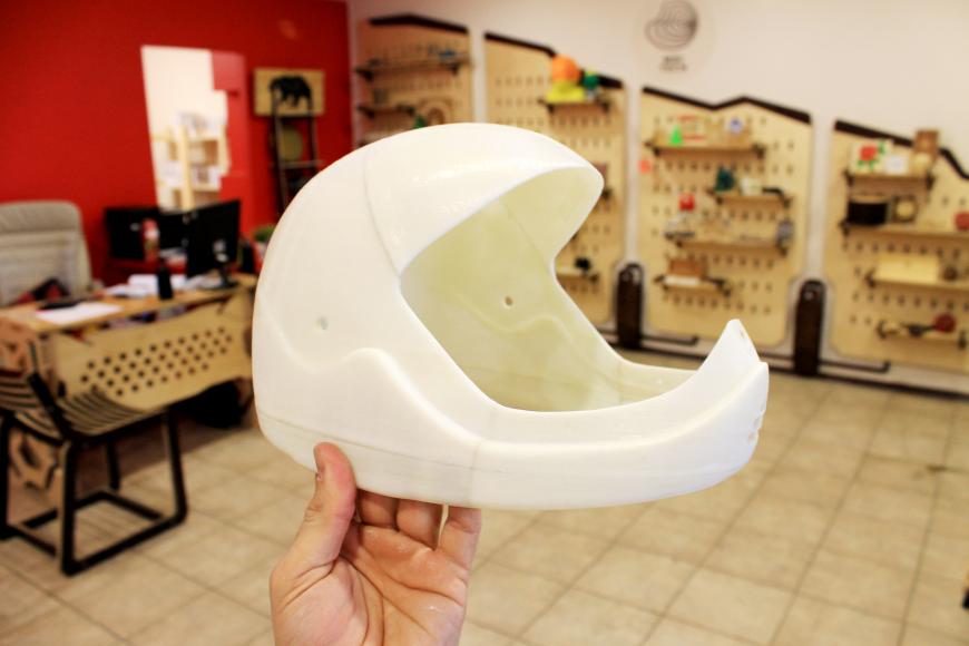 3Д-печать формы для изготовления шлема