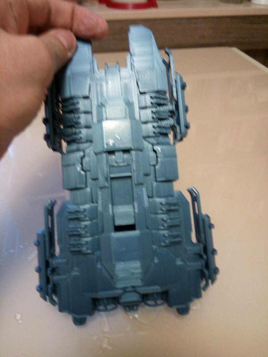 Печать модели космического корабля Ore Mining Skiff из MMO EVE Online