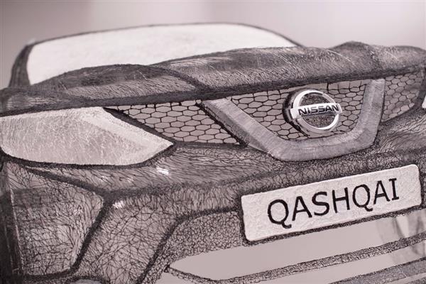 Рекордная скульптура кроссовера Nissan Qashqai выполнена 3D-ручками