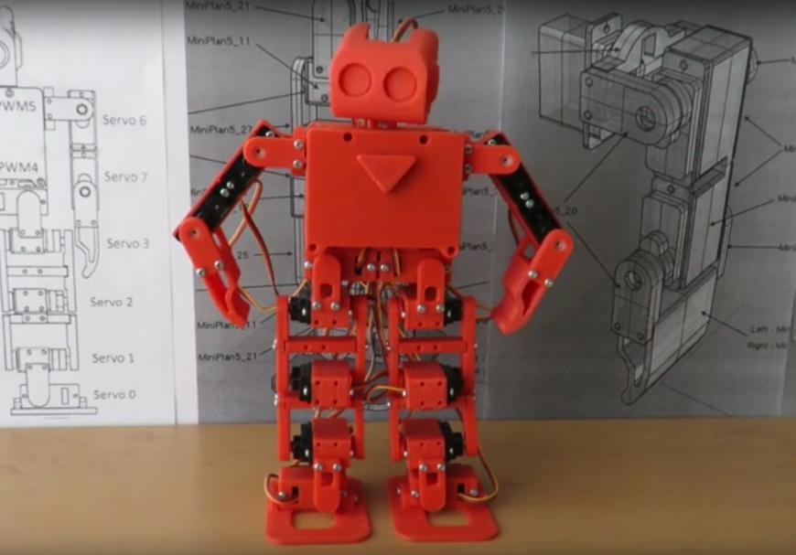 Напечатанный робот на 3Д принтере Faberant
