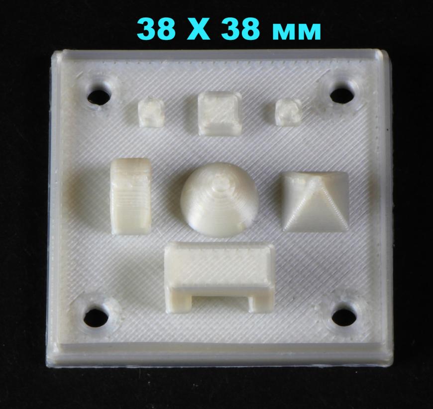 Пробная печать пластиком PLA  Pearl White от фирмы U3PRINT.
