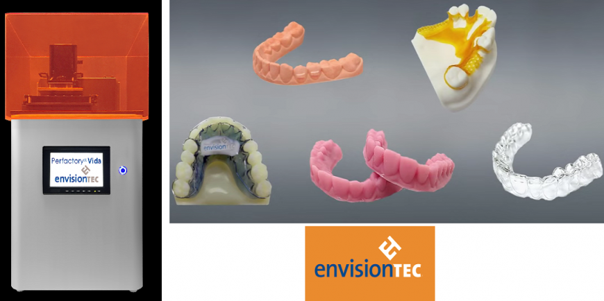 Новый ортодонтический 3D-принтер Perfactory Vida от EnvisionTEC