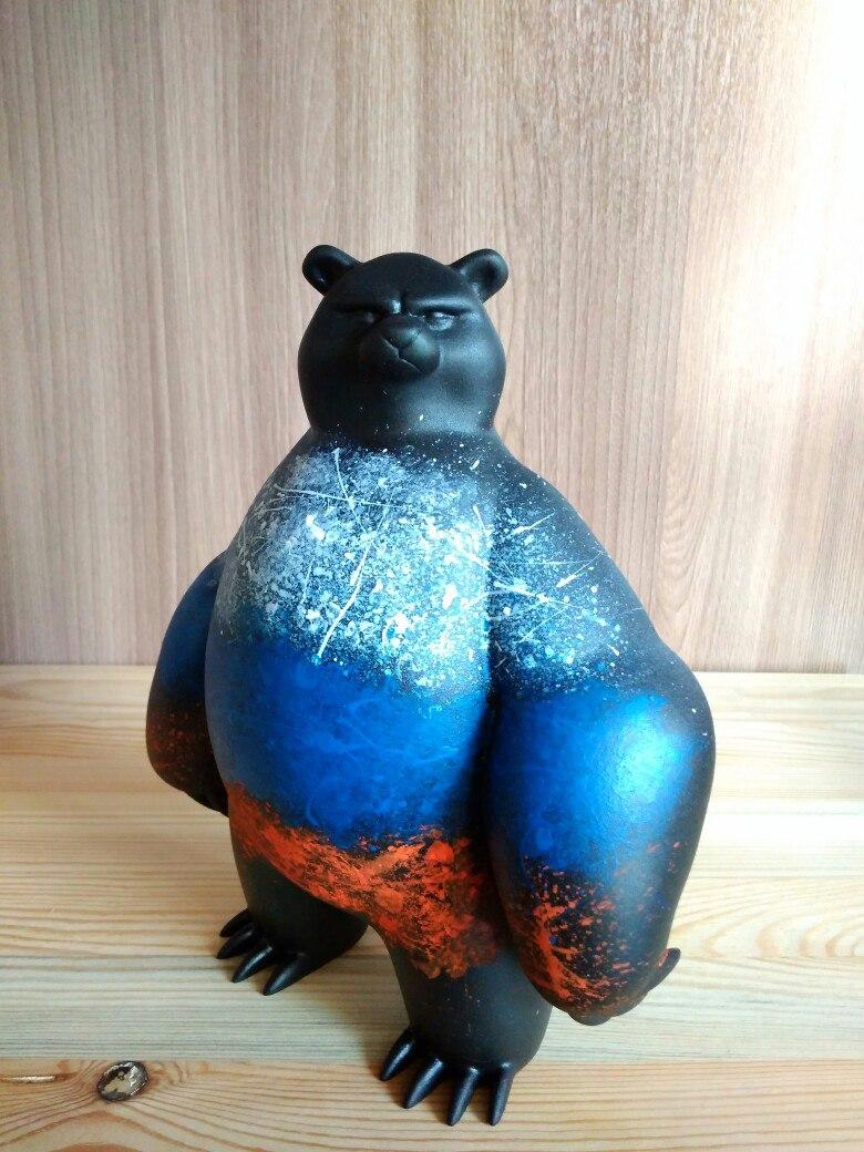 3D моделирование и 3D печать медведя.