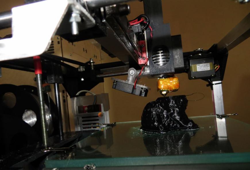 Mini 3d принтер XY-core на раме из квадратного алюминиевого профиля 15*15 мм