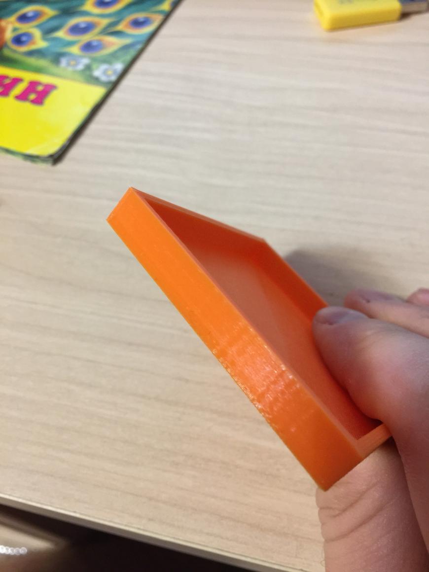 Тестовые примеры печати на пластике PLA от FDPlast цвет любовь морковь 1.75