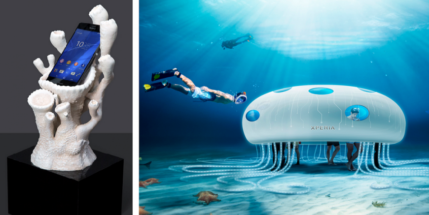 Sony открыла первый в мире подводный магазин с 3D-печатными витринами