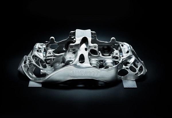 Гиперкар Bugatti Chiron получит 3D-печатные титановые тормозные суппорты