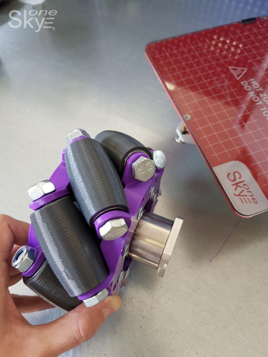 Всенаправленное колесо, напечатанное на 3D принтере SkyOne