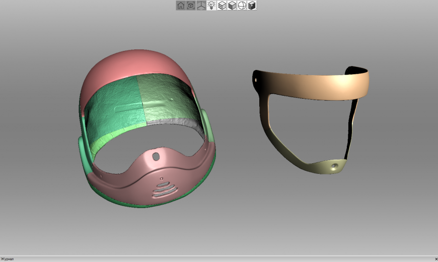 3Д-печать формы для изготовления шлема
