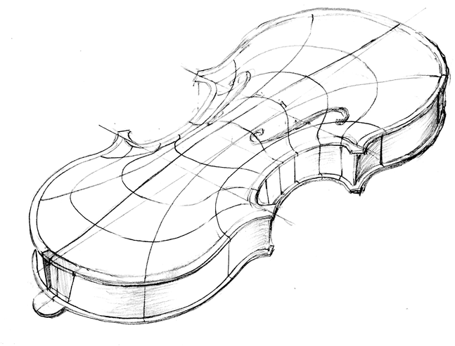 Процесс создания скрипки на Formlabs Form 2