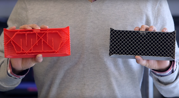 MakerBot обещает экономию в 30% при 3D-печати с динамическим наполнением