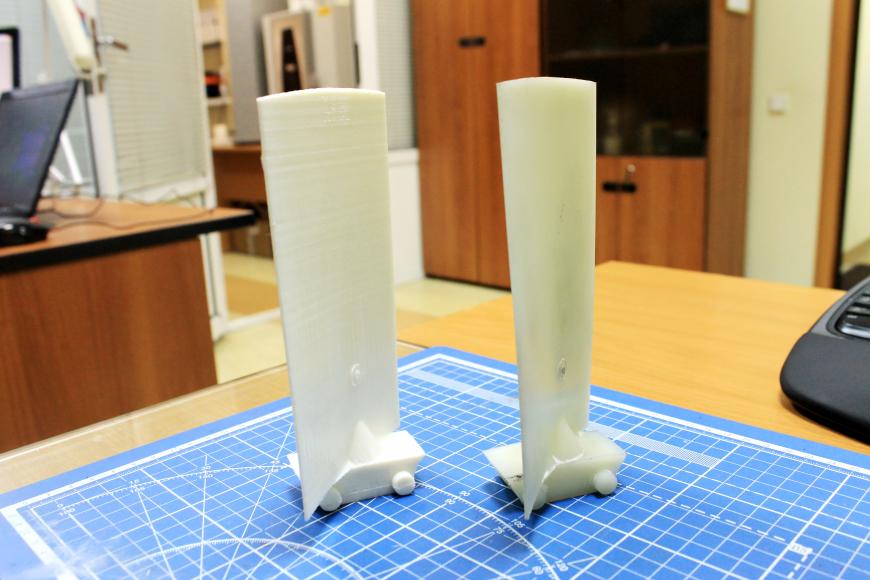 Печать лопасти на основе 3D-сканирования