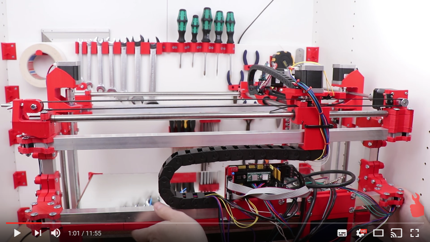 Интересные видео про 3D печать: постройка большого 3D принтера
