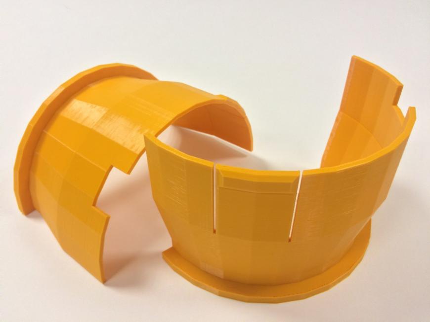 Печать переходного фланца для кондиционера на 3D принтере SkyOne