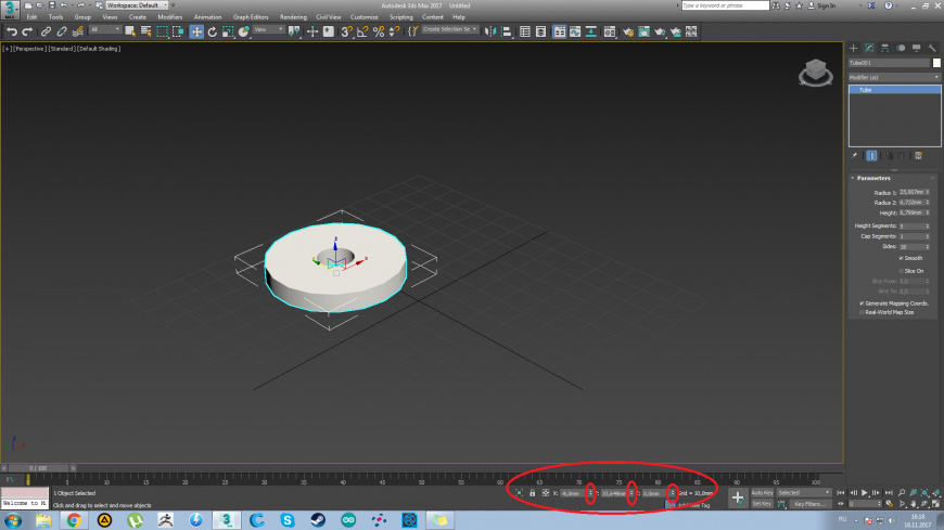 Азы и моделирование простой шестеренки в  3D's MAX