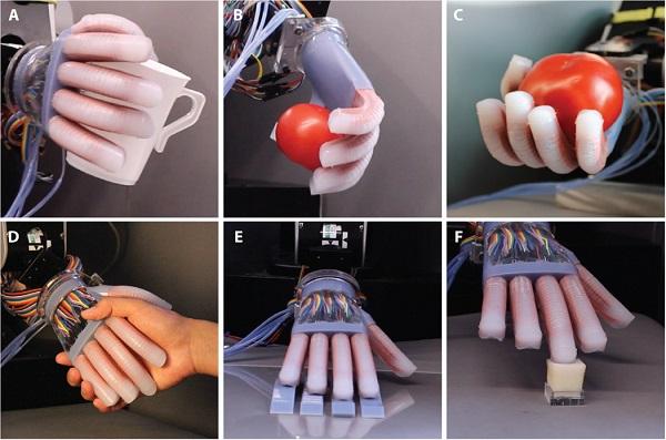 Экспериментальный 3D-печатный протез со встроенными тактильными датчиками