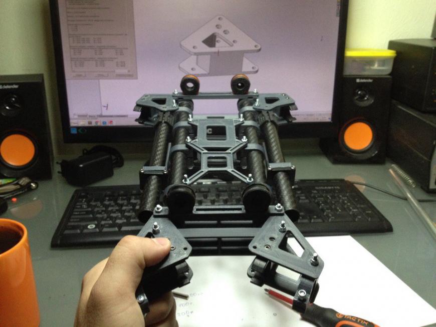 Складной квадрокоптер на 3D принтере