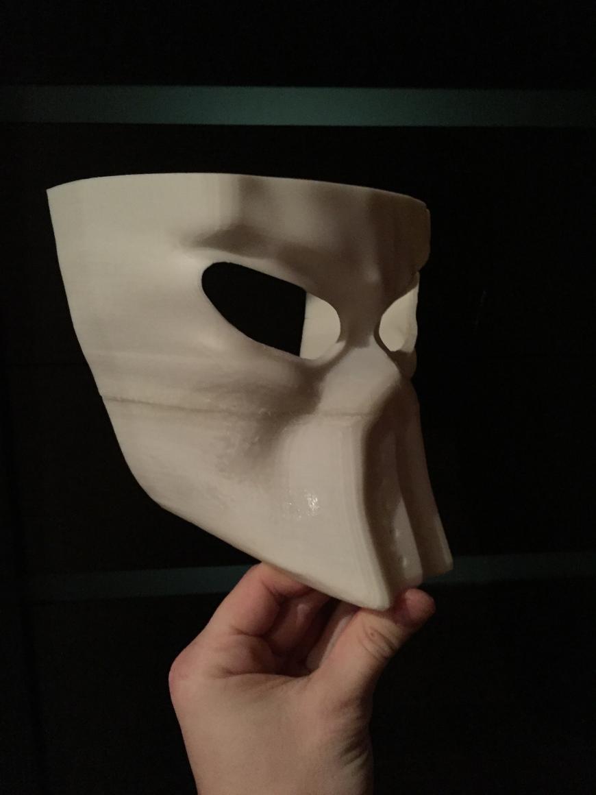Проектирование и печать пейнтбольной маски... (правда получился ситх из Star Wars).