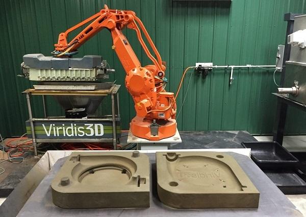 Компании EnvisionTEC и Viridis 3D переделывают промышленных роботов в 3D-принтеры для печати литейных форм