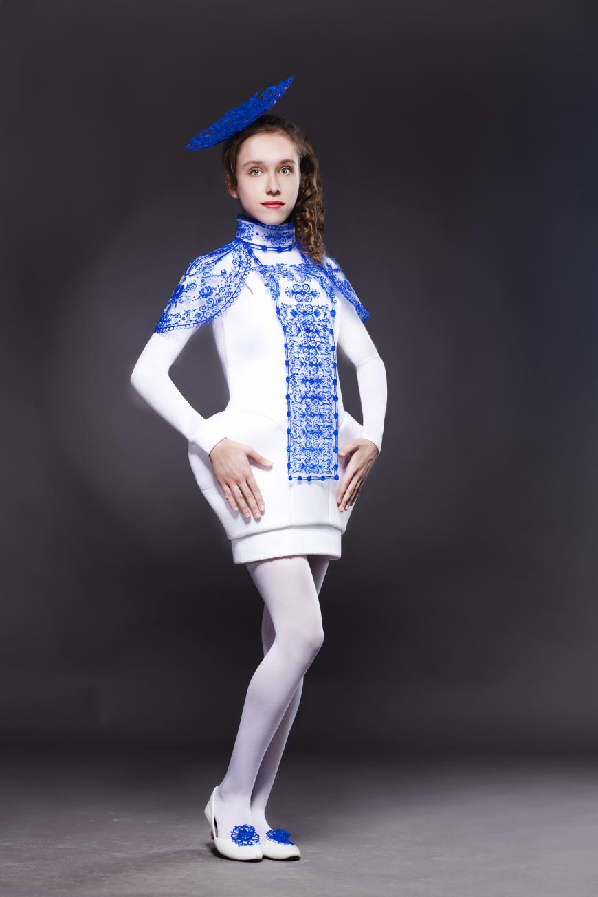 Ирина Плеханова. Коллекция 'Синяя линия' из 3D-ручки