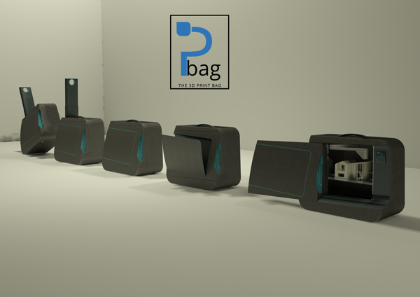 Портативный 3D-принтер Pbag с автономным питанием